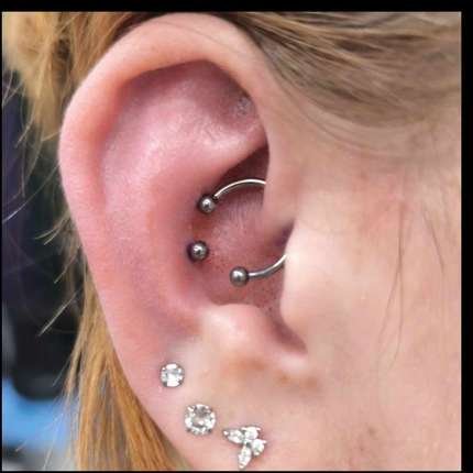 Daith + płatki